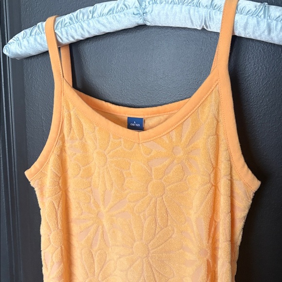 Old Navy large 10/12 orange terry cloth dress - Picture 2 of 4